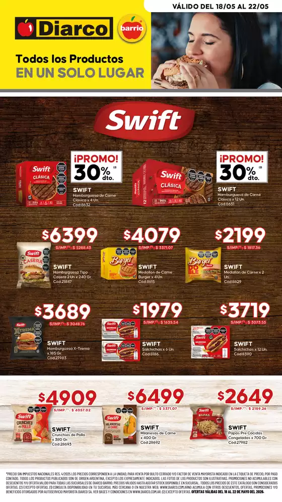 Catálogo Diarco | ESPECIAL SWIFT | 2026-05-18T00:00:00.000Z - 2026-05-22T00:00:00.000Z