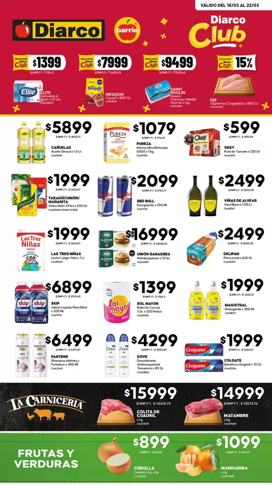 Catálogo Diarco | OFERTAS DIARCO BARRIO | 2026-05-18T00:00:00.000Z - 2026-05-22T00:00:00.000Z