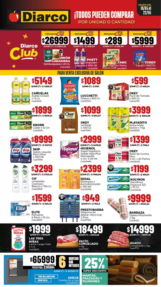 Catálogo Diarco | OFERTAS SUR | 2026-05-18T00:00:00.000Z - 2026-05-22T00:00:00.000Z