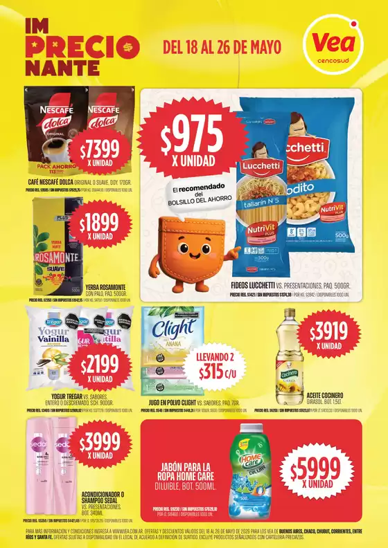 Catálogo Supermercados Vea | Oferta imPRECIOnante | BA Nea Chubut | 2026-05-18T00:00:00.000Z - 2026-05-26T00:00:00.000Z