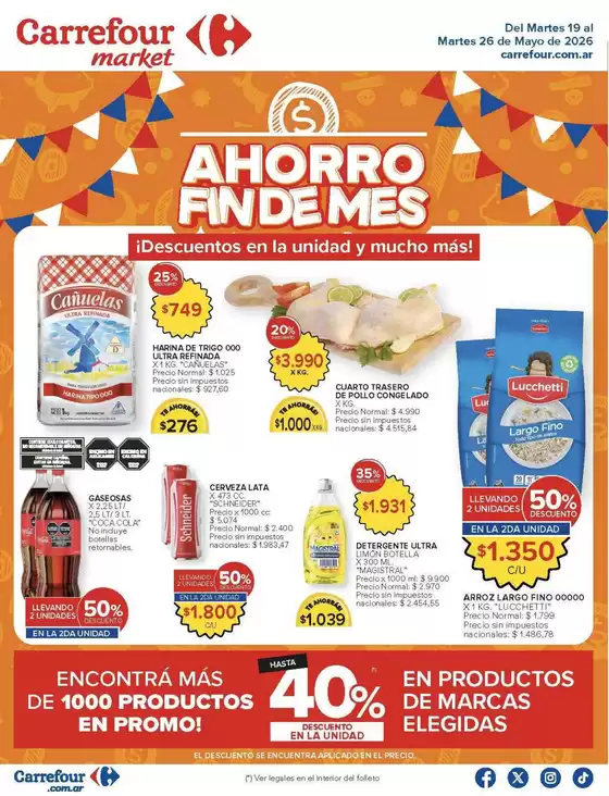 Catálogo Carrefour Market | Carrefour Market 19 Mayo | 2026-05-19T00:00:00.000Z - 2026-05-27T00:00:00.000Z