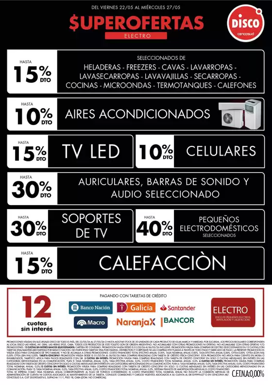 Catálogo Disco | Ofertas | Electro, T. Libre y más | 2026-05-22T00:00:00.000Z - 2026-05-27T00:00:00.000Z