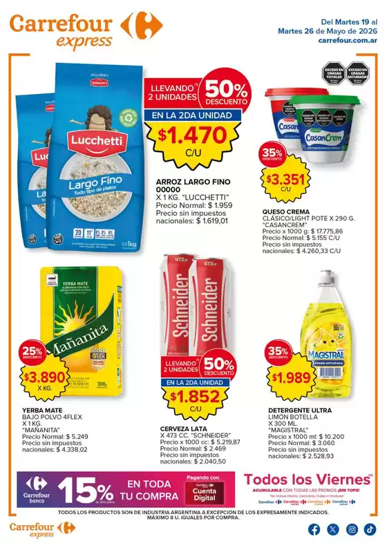 Catálogo Carrefour Express | Carrefour Express 19 Mayo | 2026-05-19T00:00:00.000Z - 2026-05-27T00:00:00.000Z