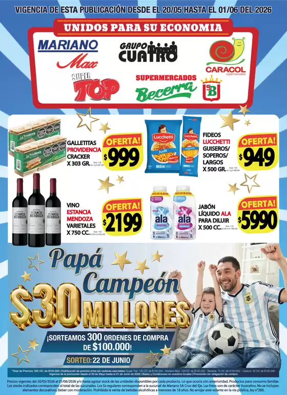 Catálogo Supermercados Mariano Max en Libertador General San Martín (San Luis) | Ofertas Supermercados Mariano Max | 2026-05-20T00:00:00.000Z - 2026-06-01T00:00:00.000Z