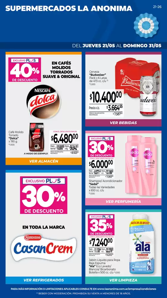 Catálogo La Anonima en San Martín de los Andes | Insuperables | 2026-05-21T00:00:00.000Z - 2026-05-31T00:00:00.000Z