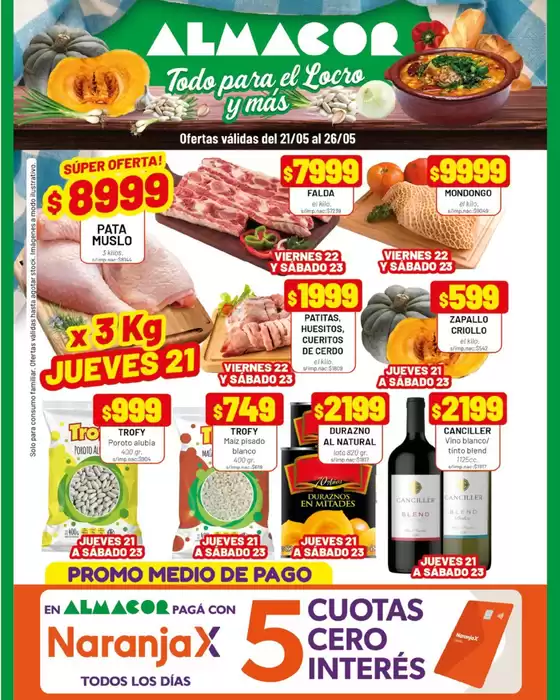 Catálogo Almacor en Libertador General San Martín (San Luis) | Ofertas Almacor | 2026-05-21T00:00:00.000Z - 2026-05-26T00:00:00.000Z