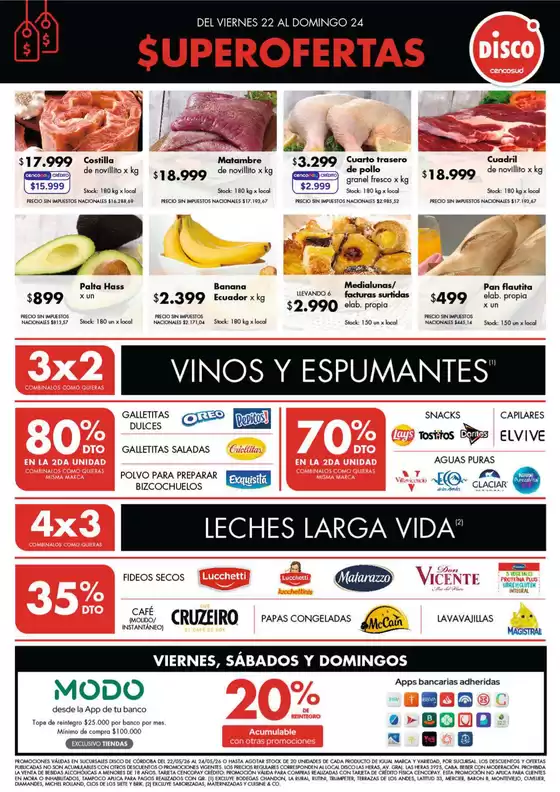 Catálogo Disco | Ofertas | Córdoba | 2026-05-22T00:00:00.000Z - 2026-05-24T00:00:00.000Z