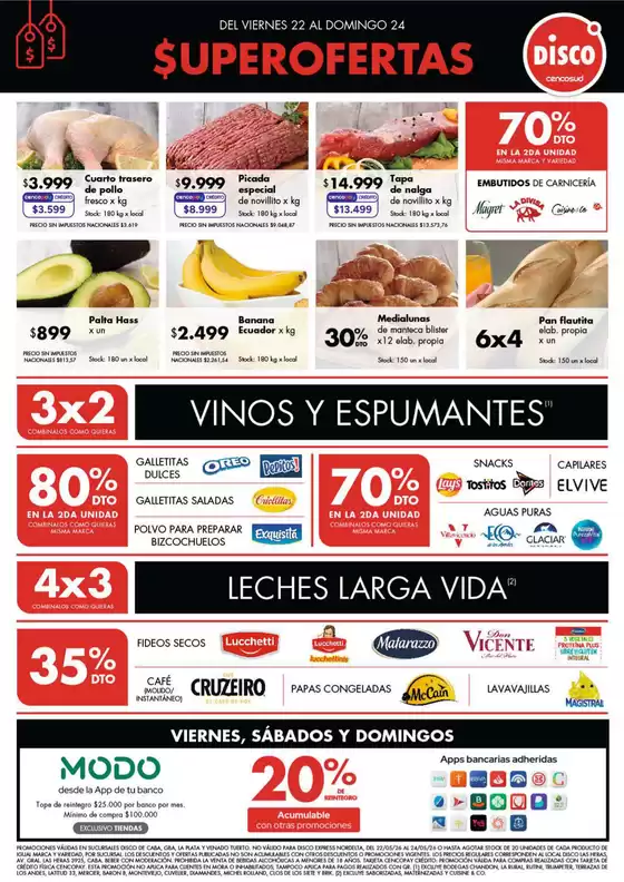 Catálogo Disco | Ofertas | Bs. As. y Santa Fé | 2026-05-22T00:00:00.000Z - 2026-05-24T00:00:00.000Z