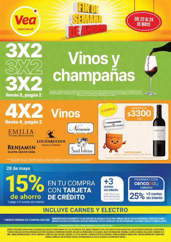 Catálogo Supermercados Vea | Ofertas fin de semana Chubut | 2026-05-22T00:00:00.000Z - 2026-05-28T00:00:00.000Z