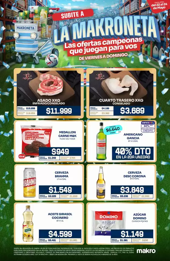 Catálogo Makro en Banfield | Subite a la Makroneta | 2026-05-22T00:00:00.000Z - 2026-05-24T00:00:00.000Z