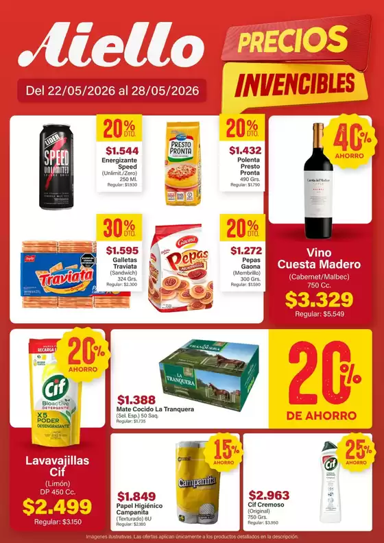 Catálogo Supermercados Aiello | Ofertas Supermercados Aiello | 2026-05-22T00:00:00.000Z - 2026-05-28T00:00:00.000Z