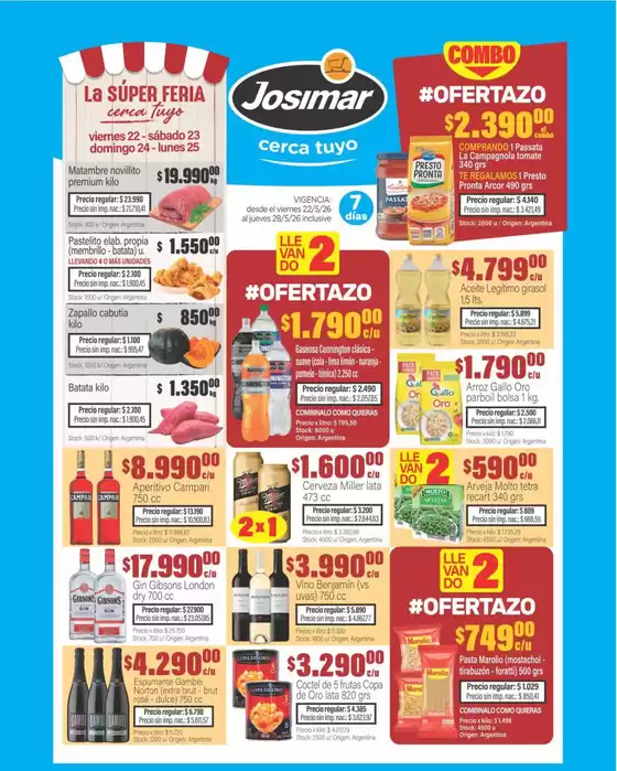 Catálogo Josimar en Vicente López | Descubre ofertas atractivas | 2026-05-22T00:00:00.000Z - 2026-05-28T00:00:00.000Z