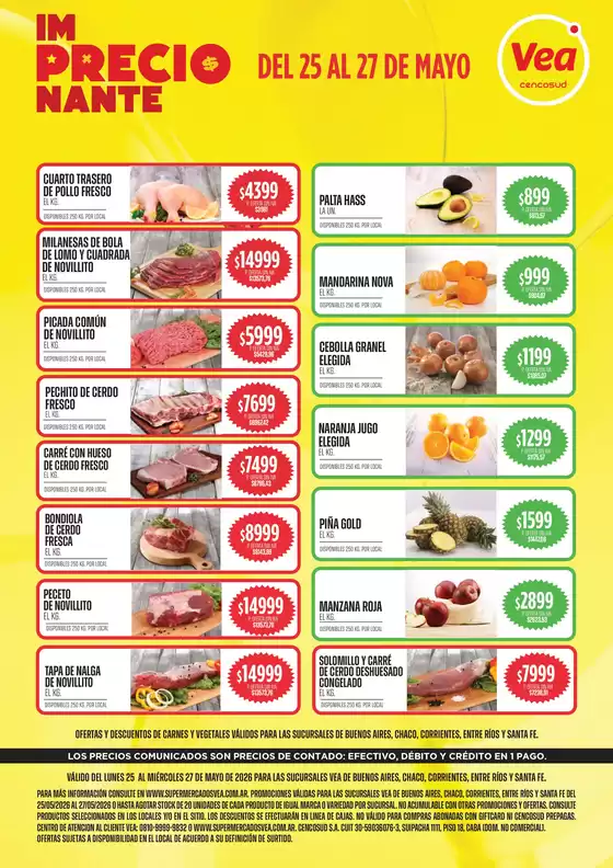 Catálogo Supermercados Vea | Oferta Semanal | BsAs y Nea | 2026-05-25T00:00:00.000Z - 2026-05-27T00:00:00.000Z