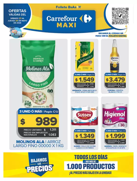 Catálogo Carrefour Maxi | OFERTAS SEMANALES | 2026-05-23T00:00:00.000Z - 2026-05-28T00:00:00.000Z