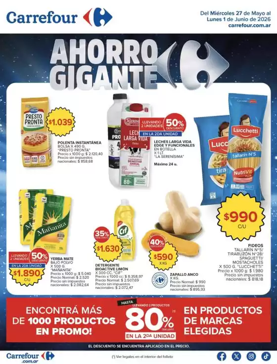 Catálogo Carrefour | Carrefour Hiper 27 Mayo | 2026-05-27T00:00:00.000Z - 2026-06-02T00:00:00.000Z