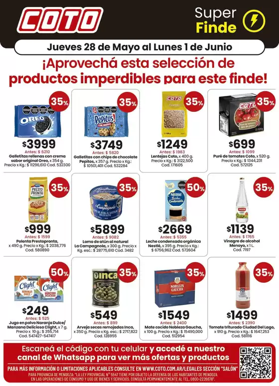 Catálogo Coto | Coto Afiche Salon Productos Motivo | 2026-05-28T00:00:00.000Z - 2026-06-01T00:00:00.000Z
