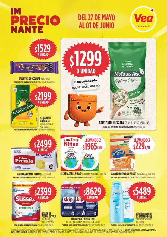Catálogo Supermercados Vea | Oferta imPRECIOnante | BA Nea Chubut | 2026-05-27T00:00:00.000Z - 2026-06-01T00:00:00.000Z