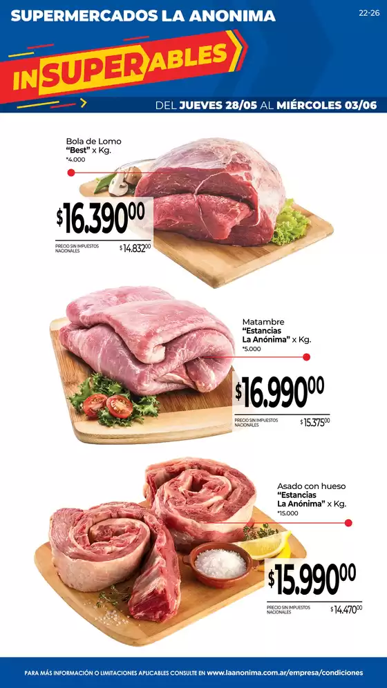 Catálogo La Anonima | Frescos | 2026-05-28T00:00:00.000Z - 2026-06-03T00:00:00.000Z