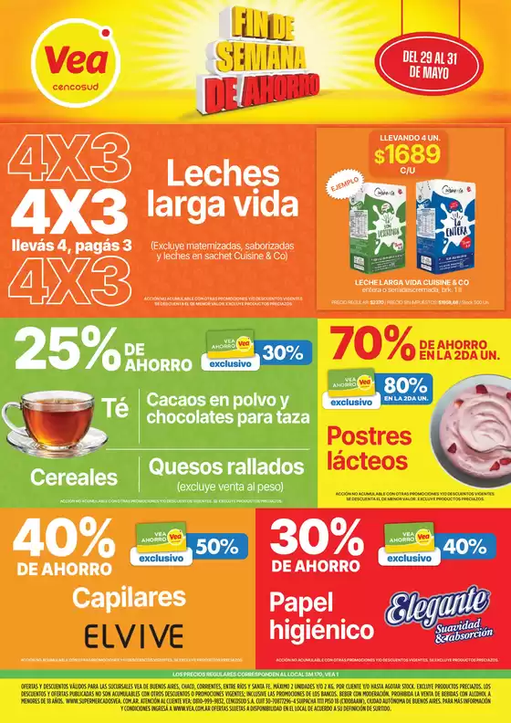 Catálogo Supermercados Vea | Ofertas fin de semana | BsAs y Nea | 2026-05-29T00:00:00.000Z - 2026-05-31T00:00:00.000Z