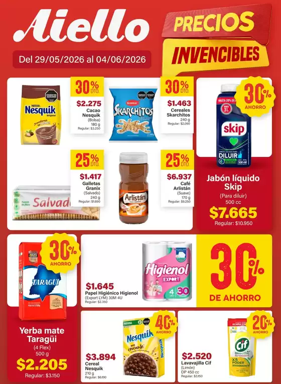 Catálogo Supermercados Aiello | Ofertas Supermercados Aiello | 2026-05-29T00:00:00.000Z - 2026-06-04T00:00:00.000Z