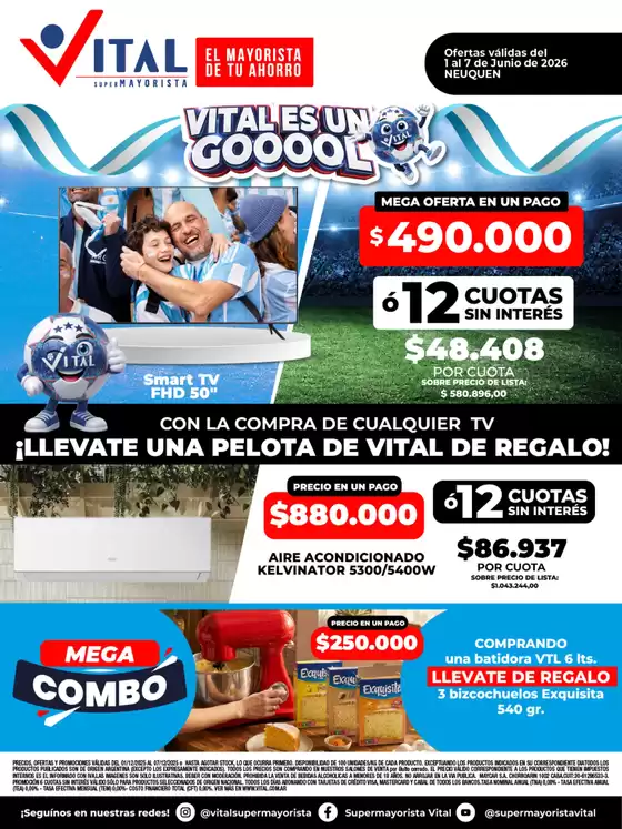Catálogo Supermayorista Vital en Esquel | Ofertas principales para todos los clientes | 2026-06-01T00:00:00.000Z - 2026-06-07T00:00:00.000Z