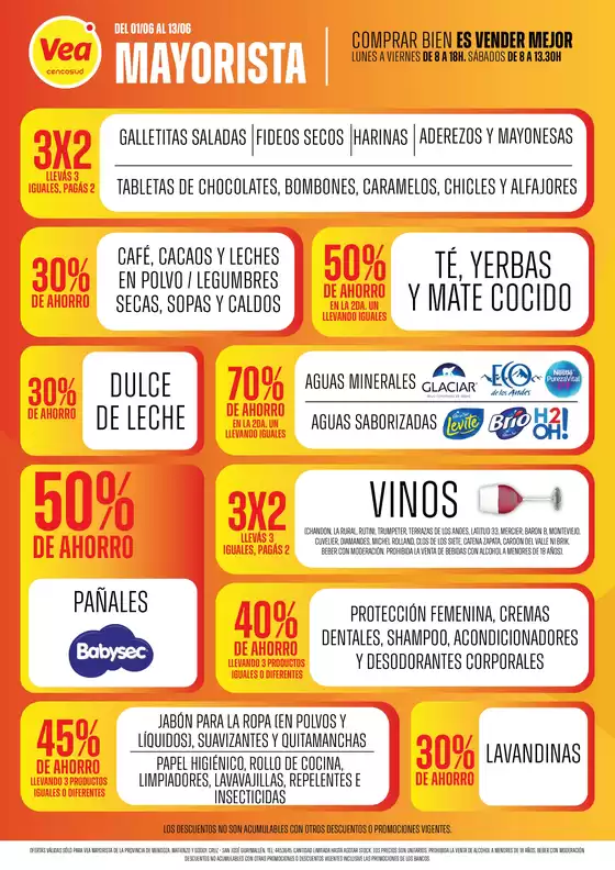 Catálogo Supermercados Vea en Córdoba | Ofertas Vea mayorista Mendoza | 2026-06-01T00:00:00.000Z - 2026-06-13T00:00:00.000Z
