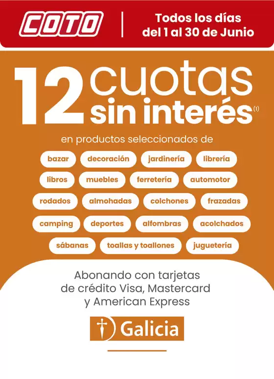 Catálogo Coto | Coto Afiche Web- Galicia Cuotas | 2026-06-01T00:00:00.000Z - 2026-06-30T00:00:00.000Z