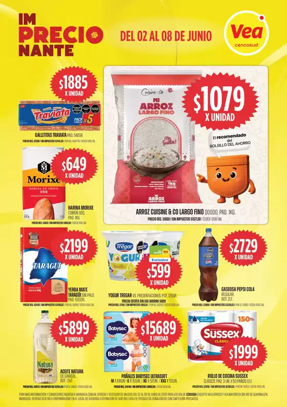 Catálogo Supermercados Vea | Oferta imPRECIOnante Córdoba | 2026-06-02T00:00:00.000Z - 2026-06-08T00:00:00.000Z
