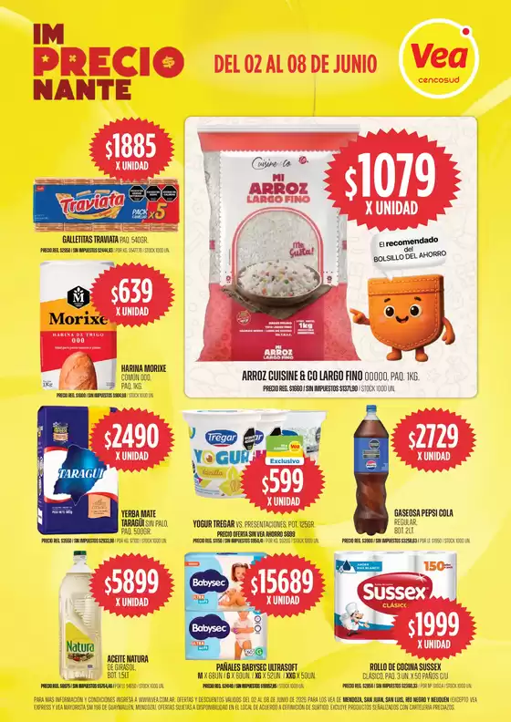 Catálogo Supermercados Vea | Volante imPRECIOnante Cuyo-Patagonia | 2026-06-02T00:00:00.000Z - 2026-06-08T00:00:00.000Z