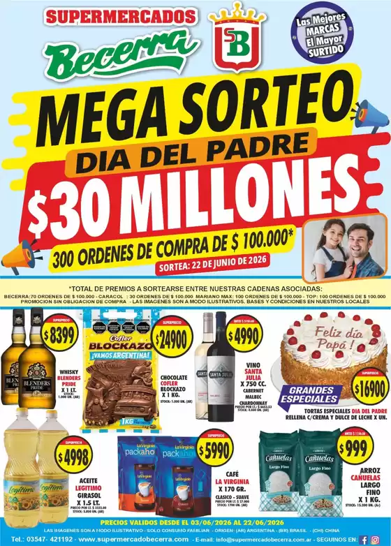 Catálogo Supermercados Becerra en Santa Fe | Ofertas Supermercados Becerra | 2026-06-03T00:00:00.000Z - 2026-06-22T00:00:00.000Z