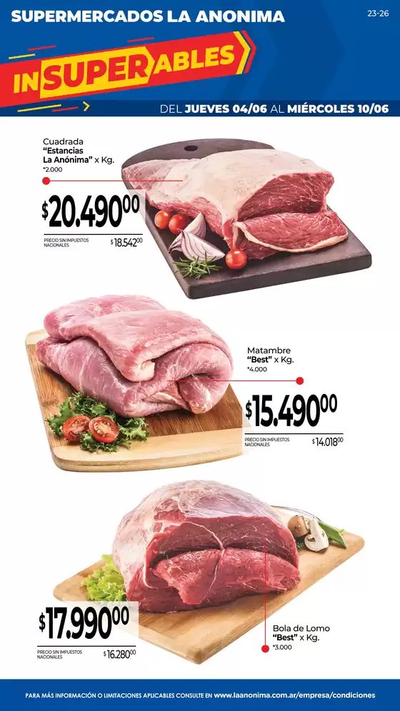 Catálogo La Anonima en Santa Fe | Frescos | 2026-06-04T00:00:00.000Z - 2026-06-10T00:00:00.000Z