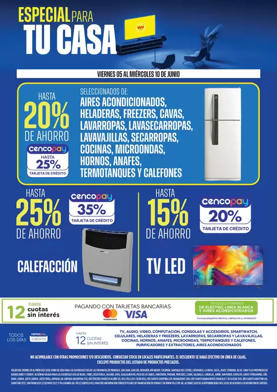 Catálogo Supermercados Vea en Parque San Martín (Buenos Aires) | Especial para tu casa | 2026-06-05T00:00:00.000Z - 2026-06-10T00:00:00.000Z