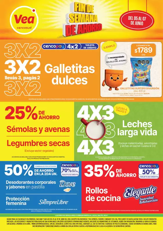 Catálogo Supermercados Vea | Folleto Fin de semana Cuyo | 2026-06-05T00:00:00.000Z - 2026-06-07T00:00:00.000Z