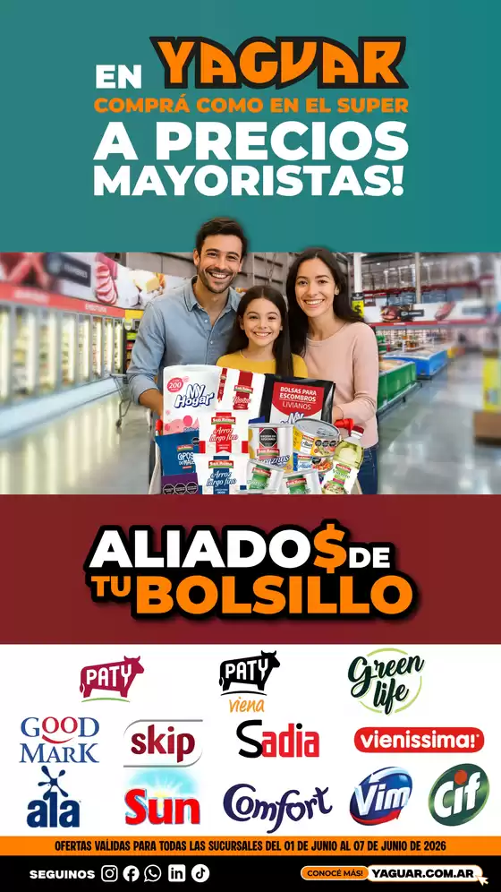 Catálogo Supermercados Yaguar en Parque San Martín (Buenos Aires) | 1588 Aliados 1780401517 | 2026-06-01T00:00:00.000Z - 2026-06-07T00:00:00.000Z
