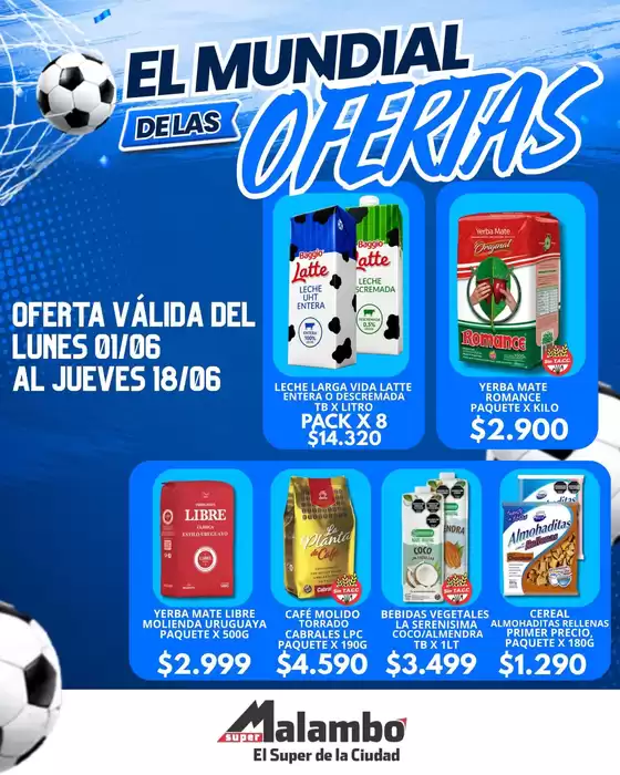Catálogo Supermercados Malambo en Parque San Martín (Buenos Aires) | Ofertas Supermercados Malambo | 2026-06-01T00:00:00.000Z - 2026-06-18T00:00:00.000Z