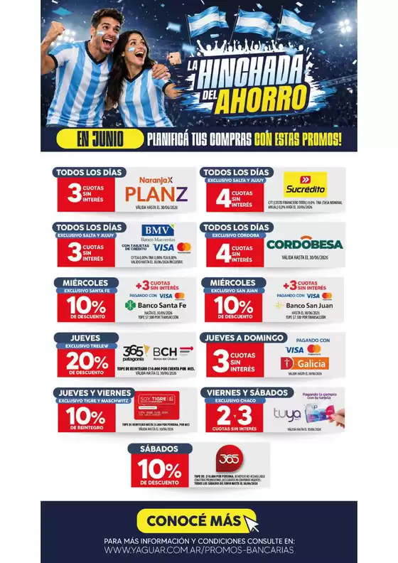 Catálogo Supermercados Yaguar en Parque San Martín (Buenos Aires) | RRSS Financiacion JUNIO FLYER PROMOS 1780406447 | 2026-06-01T00:00:00.000Z - 2026-06-30T00:00:00.000Z