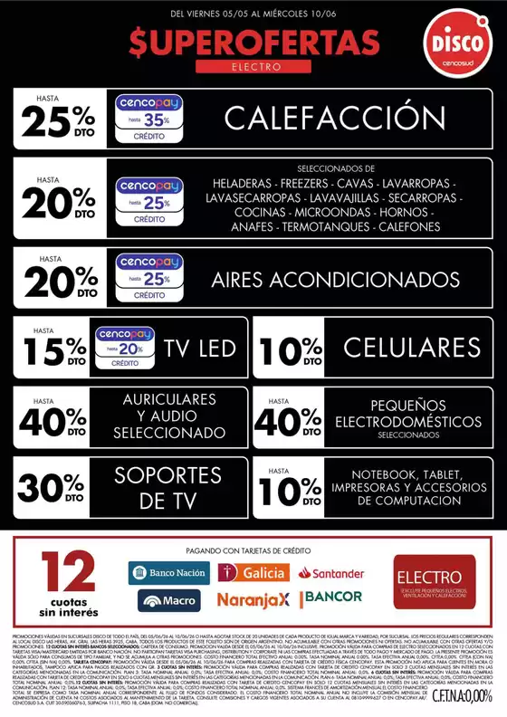 Catálogo Disco | Ofertas | Electro, T. Libre y más | 2026-05-05T00:00:00.000Z - 2026-06-10T00:00:00.000Z