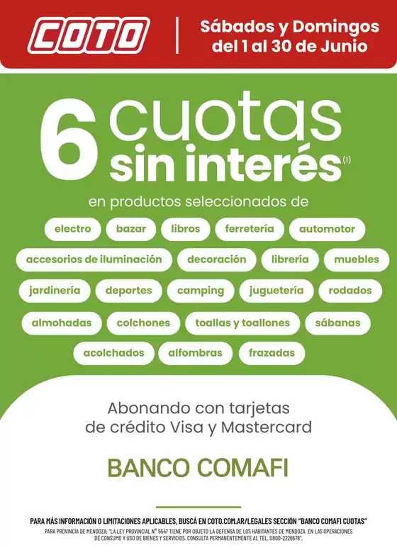 Catálogo Coto | Coto Afiche Web Banco Comafi | 2026-06-01T00:00:00.000Z - 2026-06-30T00:00:00.000Z
