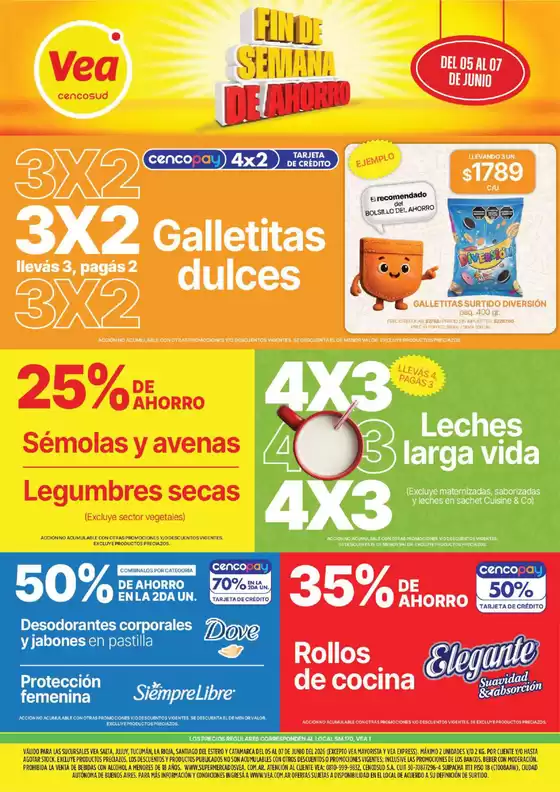Catálogo Supermercados Vea | Folleto Fin de semana Cuyo | 2026-06-05T00:00:00.000Z - 2026-06-07T00:00:00.000Z