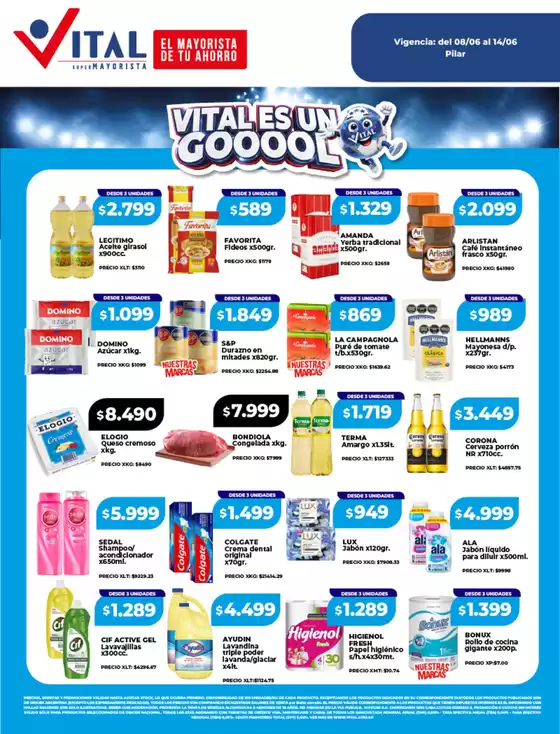 Catálogo Supermayorista Vital | Ahorra ahora con nuestras ofertas | 2026-06-08T00:00:00.000Z - 2026-06-14T00:00:00.000Z