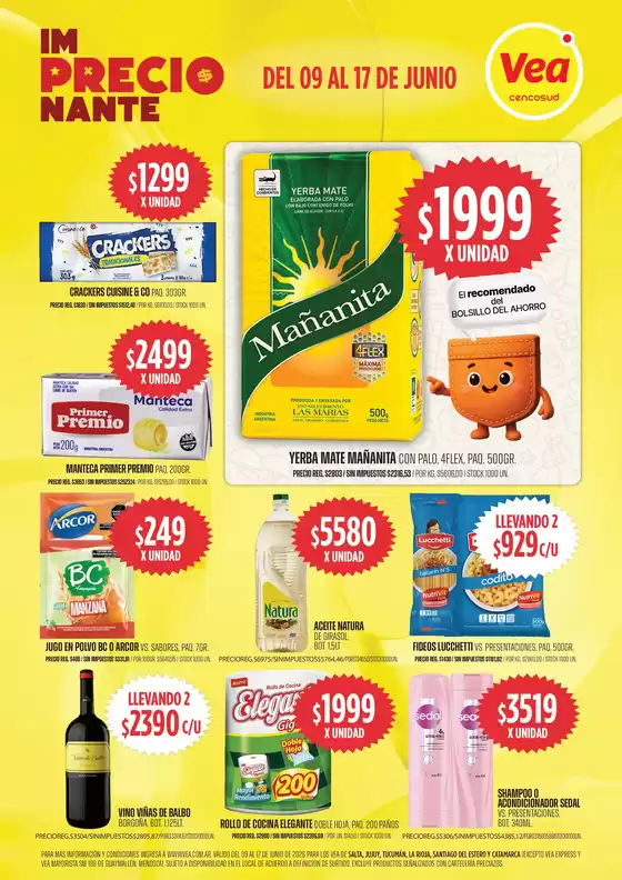Catálogo Supermercados Vea | Volante imPRECIOnante | 2026-06-09T00:00:00.000Z - 2026-06-17T00:00:00.000Z