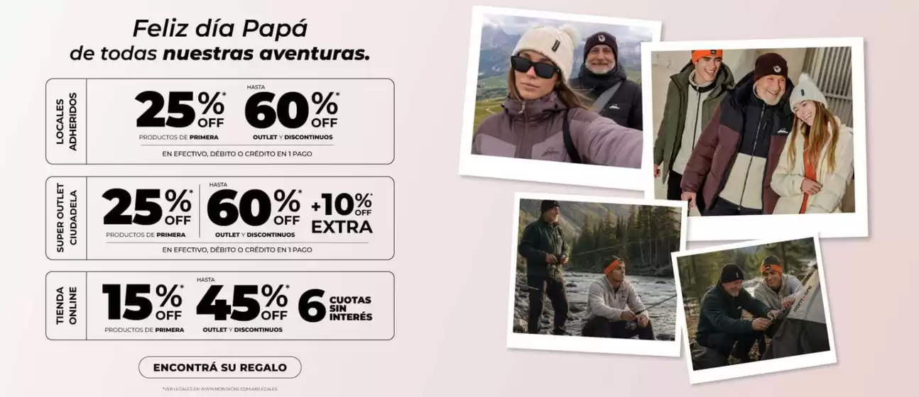 Catálogo Montagne | Feliz día Papá! | 2026-06-11T00:00:00.000Z - 2026-06-23T00:00:00.000Z