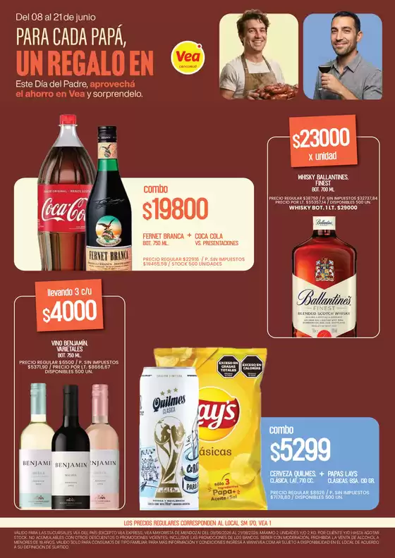 Catálogo Supermercados Vea | Volante Especial Dia del Padre | 2026-06-08T00:00:00.000Z - 2026-06-21T00:00:00.000Z