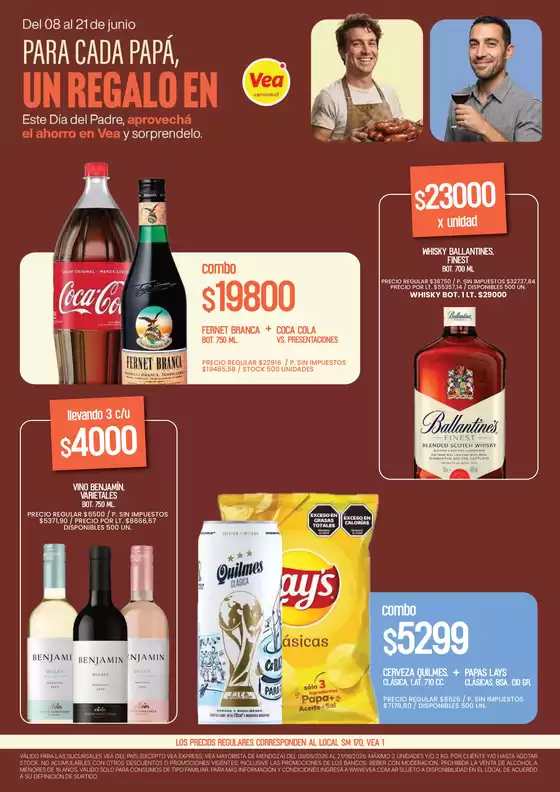 Catálogo Supermercados Vea | Volante Especial Dia del Padre - BA Nea Chubut | 2026-06-08T00:00:00.000Z - 2026-06-21T00:00:00.000Z