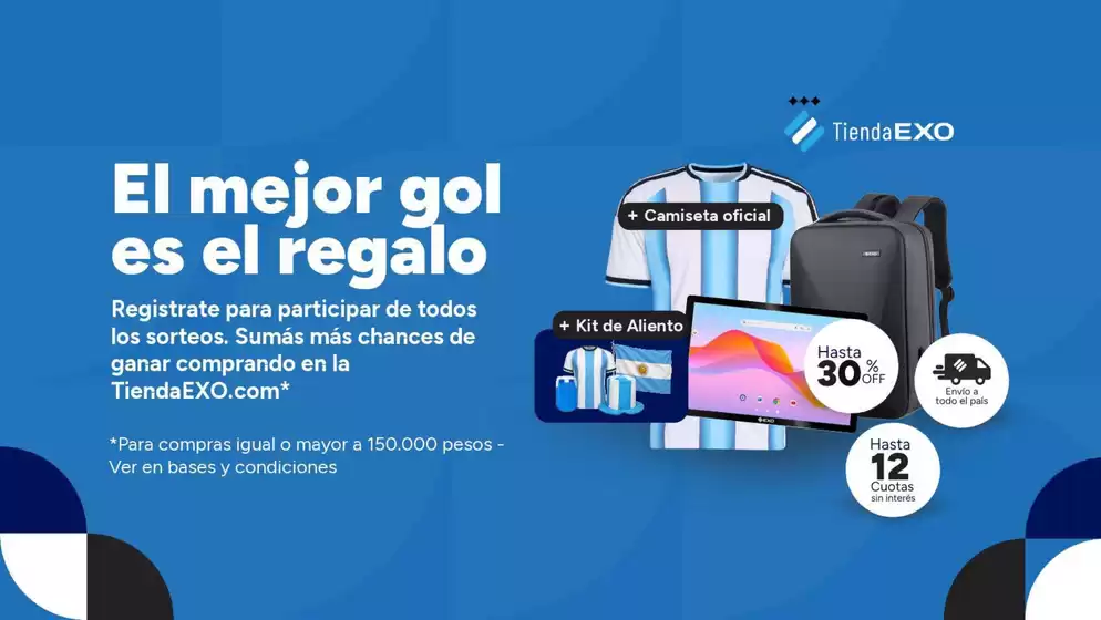 Catálogo Exo en Parque San Martín (Buenos Aires) | El mejor gol es el regalo | 2026-06-11T00:00:00.000Z - 2026-06-21T00:00:00.000Z