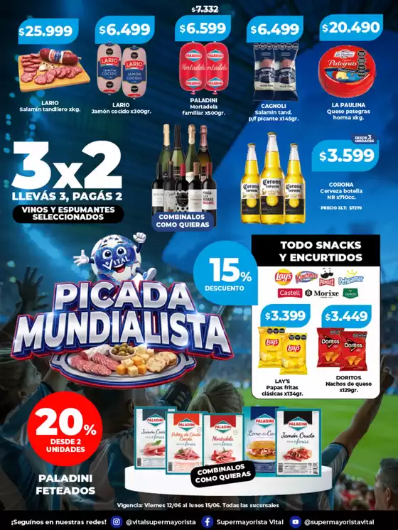Catálogo Supermayorista Vital | Picada mundialista | | 2026-06-12T00:00:00.000Z - 2026-06-15T00:00:00.000Z
