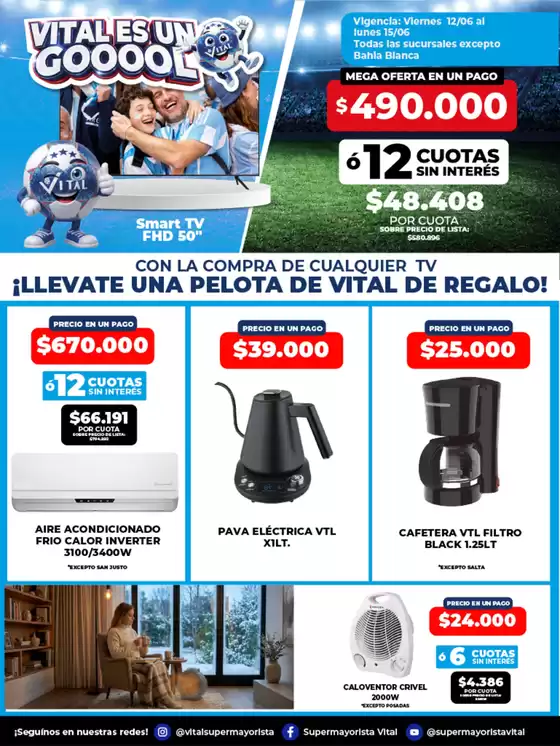 Catálogo Supermayorista Vital | Ofertas principales para todos los clientes | 2026-06-12T00:00:00.000Z - 2026-06-15T00:00:00.000Z