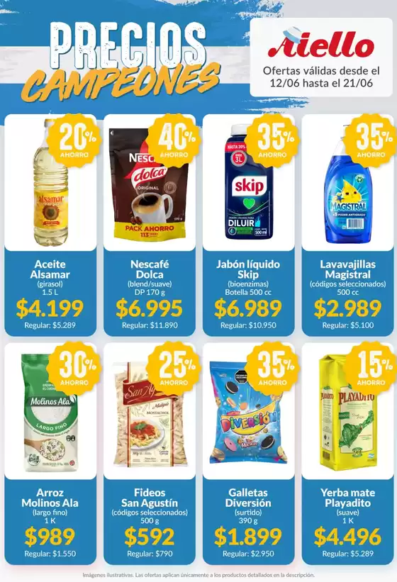 Catálogo Supermercados Aiello | Ofertas Supermercados Aiello | 2026-06-12T00:00:00.000Z - 2026-06-21T00:00:00.000Z