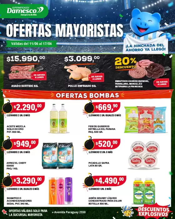 Catálogo Supermercados Damesco | Ofertas mayorista 11 al 17 06 | 2026-06-11T00:00:00.000Z - 2026-06-17T00:00:00.000Z