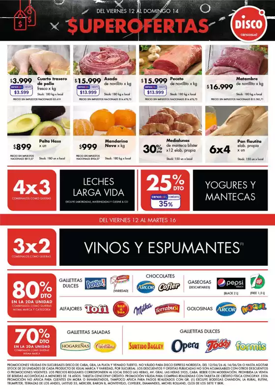 Catálogo Disco | Ofertas | Bs. As. y Santa Fé | 2026-06-12T00:00:00.000Z - 2026-06-16T00:00:00.000Z